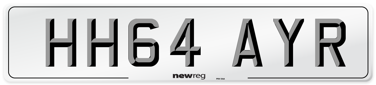 HH64 AYR Number Plate from New Reg